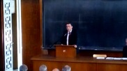 Професор Анастас Герджиков и проф. Тони Спасов говорят пред Общото събрание на Алма мматер
