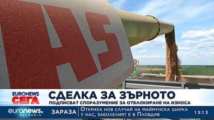 Подписват споразумение за износа на украинското зърно