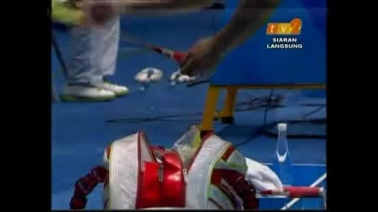 Badminton - Final - Lee Chong Wei vs Lin Dan - Part 5 