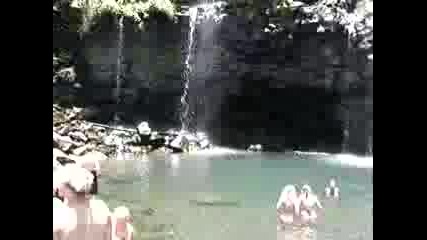 Blue Pool Waterfall