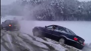 Какво може едно Audi 80 Quattro през зимата!