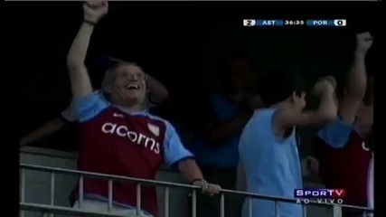 31.07 Астън Вила - Порто 2:1 - Гол на Стив Сидуел !