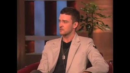 Justin Timberlake Интервю при Елън. 