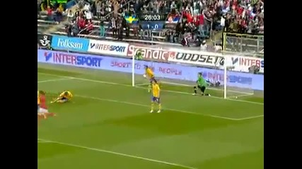 Швеция постигна нова победа преди Евро 2012 след като надви над Сърбия с 2:1