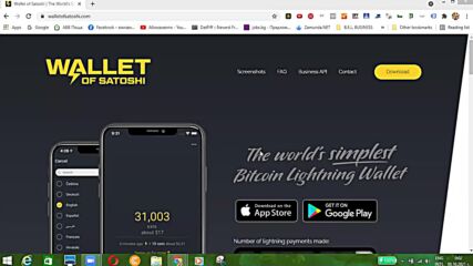 VankoG представя Wallet of Satoshi - BTC Onchain / Lightning портфейл
