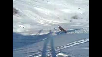 Задно Салто със ски