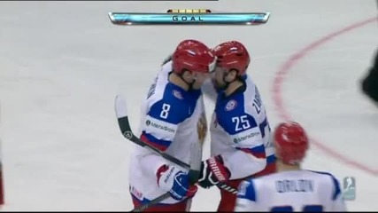 Русия разби Швейцария на световното  по хокей на лед