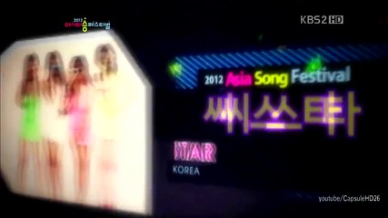 (hd) Sistar - Loving U ~ 2012 Asia Song Festival (24.08.2012)