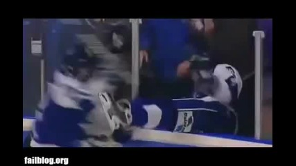 Hockey Celebration Fail 