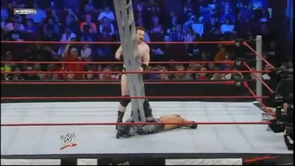 Sheamus - Knee Slam with a Ladder