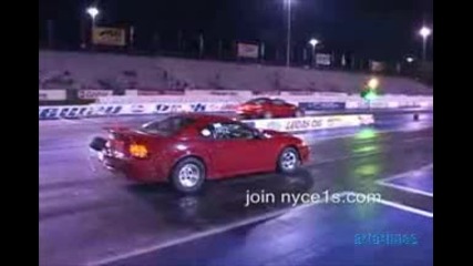 Колата за драг на Jack Pedro - radial Twin turbo Mustang - Супер бърза