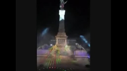 Laser show - 100г. паметник на Свободата - Русе /pipaudio/