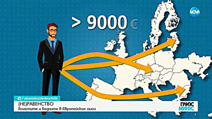 ПЛЮС-МИНУС ЗА ЕВРОПА: България остава най-бедната страна членка на ЕС