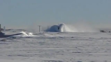 Train snow plowing