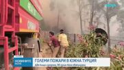 Два големи горски пожара наложиха евакуации в южната част на Турция