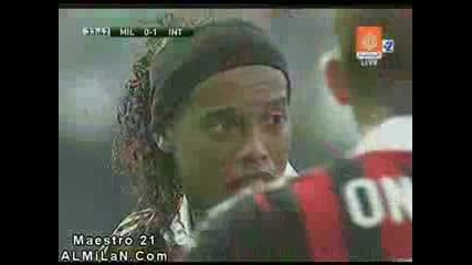 Ronaldinho red card mistake