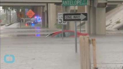 Texas Flooding Wipes Out Bridge