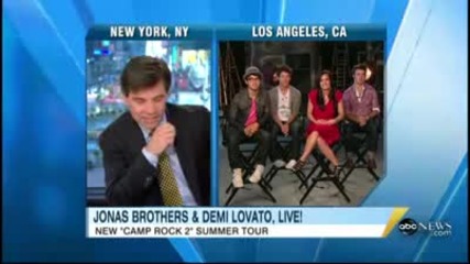 Jonas Brothers and Demi Lovato - interview 13.05.2010