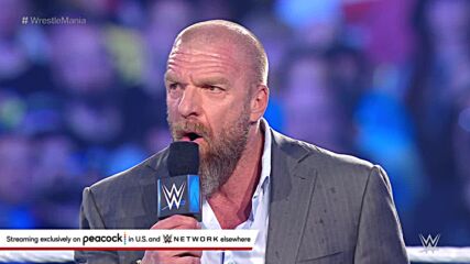 Triple H leaves his boots in the ring: WrestleMania 38 (WWE Network Exclusive)