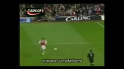 Cesc Fabregas first goal for Arsenal