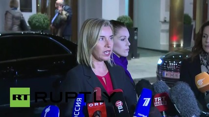 Austria: Syrian conflict's "relevant actors" all at one table Friday - Mogherini