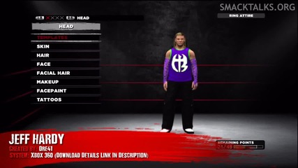 W W E '13 - Jeff Hardy Caw Formula By Dre41