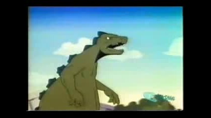 The Best Of Godzilla Cartoon Destroying...