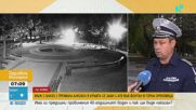 АТВ се заби с висока скорост във фонтан: Двама пострадаха, шофьорът бил с 1,91 промила
