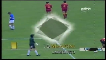 As Roma vs Sampdoria Italian League 1990-1991