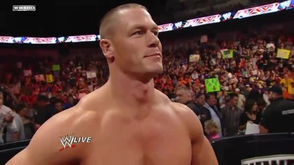 Raw - Evan Bourne and Mark Henry vs. John Cena and Michael Tarver 