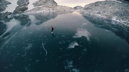 Фигурно пързаляне при 5000 " в планините на Британска Колумбия