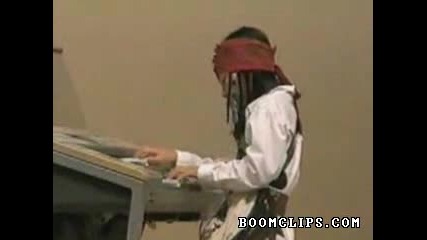 Girl Rocks Out to Pirates of the Caribbean