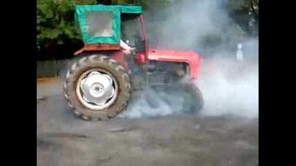 Burnout с трактора 