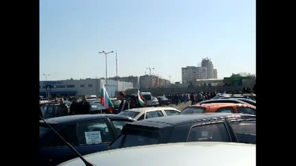 Протеста в Бургас срещу високите цени на горивата