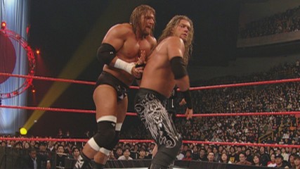 Triple H defends the World Heavyweight Title against Edge in Japan: Monday Night Raw, Feb. 7, 2005 (WWE Network Exclusiv