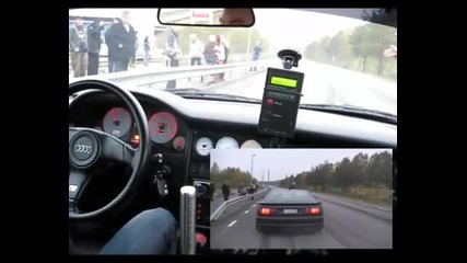 Audi S2 vs Yamaha Fzr1000 