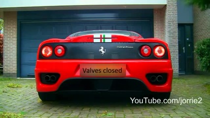Ferrari Challenge Stradale w Capristo exhaust valves open and closed! 1080p Hd 