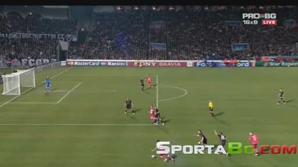 Бордо 2 - 1 Олимпиакос 1/8 - финал реванш Шампионска Лига (общ резултат 3:1) 17.03.2010. 