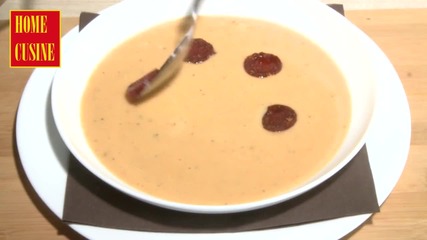 Home Cusine - Крем супа от боб с наденица -30.03.2012.