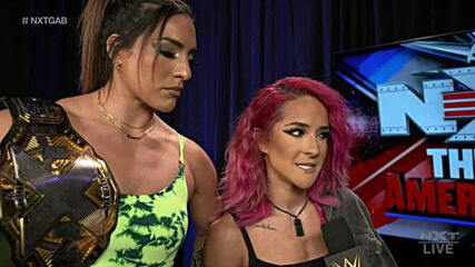 Raquel Gonzalez & Dakota Kai deliver a warning to Shotzi Blackheart: NXT Great American Bash, July 6, 2021