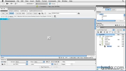 Creating a template page 