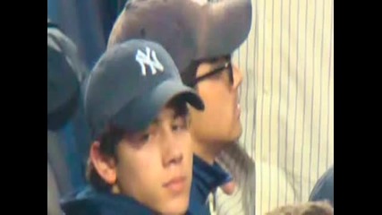 Jonas Brothers At Yankee Game