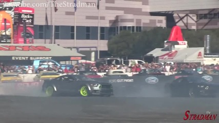Drifting Battle! Ford Mustang Rtr Spec 5 Concept vs 2015 Ford Mustang Rtr Spec 2! Sema 2014!