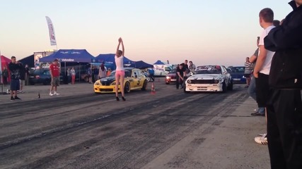 Bmw Drifters go drag racing Z3 M Coupe vs V8 E30