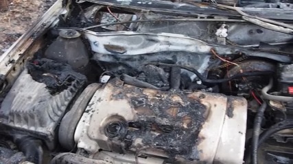 Полицейски автомобил изгоря във Варна
