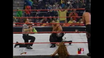 A.p.a vs Hardy Boyz Raw 22.01.2001 