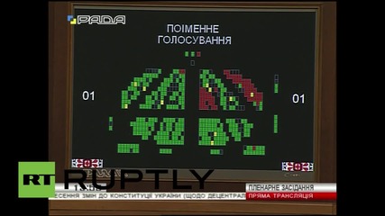 Ukraine: Rada votes against federalising Donetsk and Lugansk