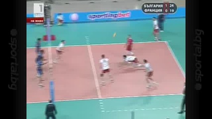 Волейбол: България 3:0 Франция