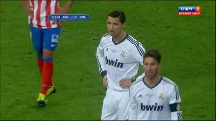 Ronaldo получава червен картон а Pepe се сбива със Диего Симеоне