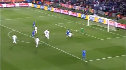 World Cup 2010 Словакия 3 - 2 Италия Всички голове 24/06/10